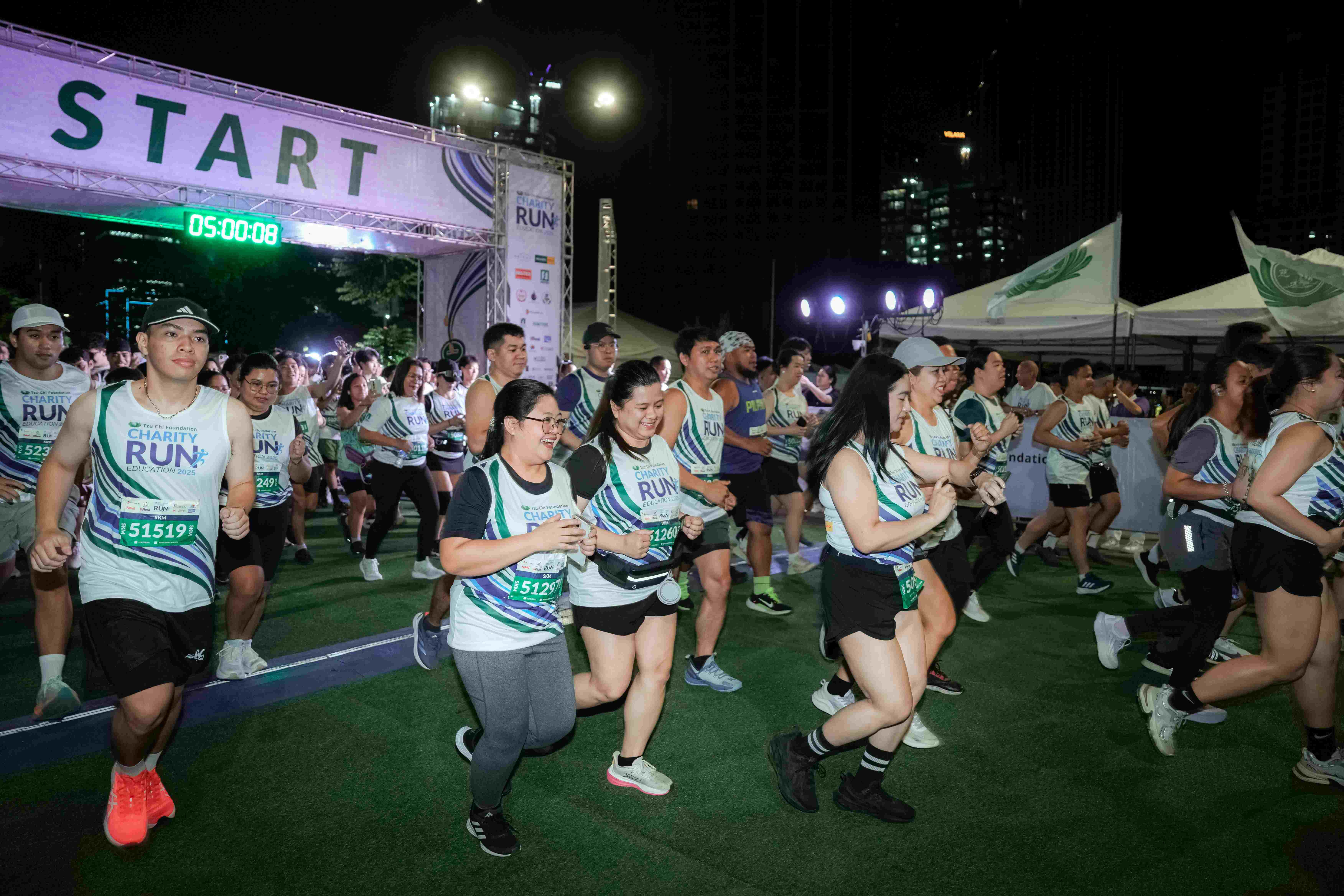 Runners powered along the route, each stride driven by the goal of claiming that medal.