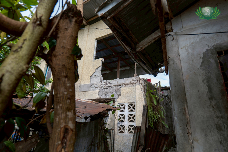 In San Remigio, one of the badly hit areas in Cebu, homes were either partially or totally destroyed.