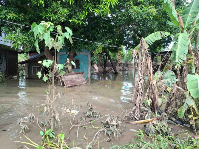 One of the impassable streets in Bula, Camarines Sur.