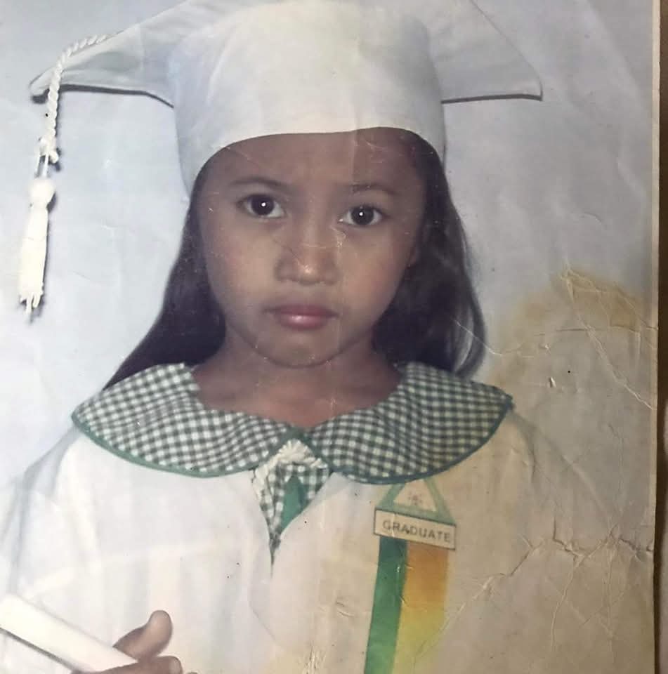 A young Merequiel Gallito graduates from kindergarten.