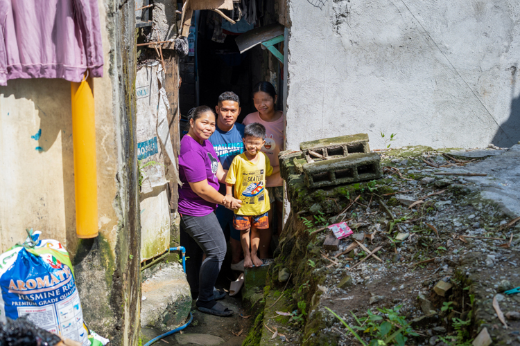 The Amilano family resides in their humble home along the creekside of Meteor Homes subdivision in Marikina City.