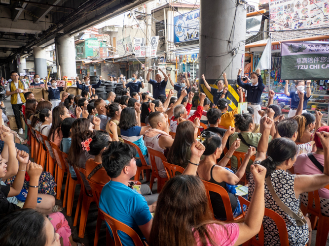 Three batches of relief distributions took place, accommodating nearly 400 beneficiaries.