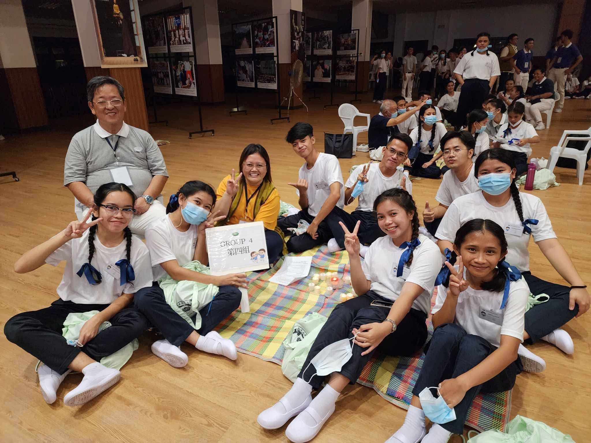 As a Tzu Chi scholar, Shekinah Salazar (second from left) has fond memories of attending Scholars’ Camp.