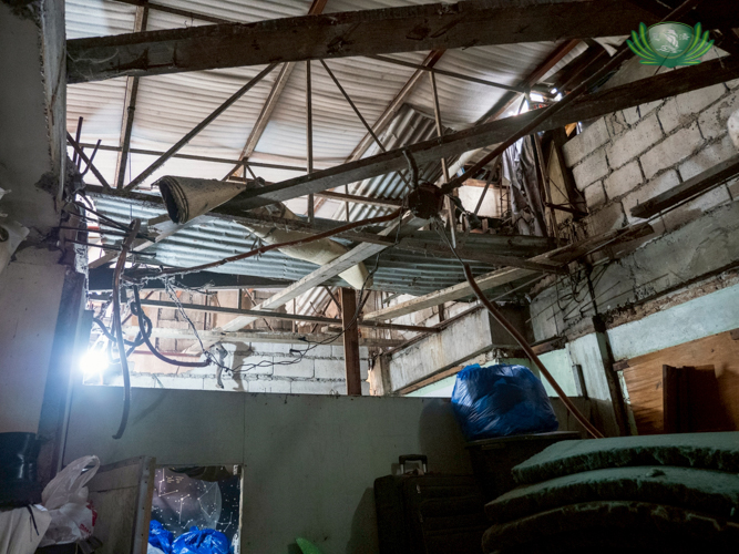The GI sheets and other construction materials from Tzu Chi claimed by Karl Andrew Bonabon will be used to fortify the ceiling and roof of his home.