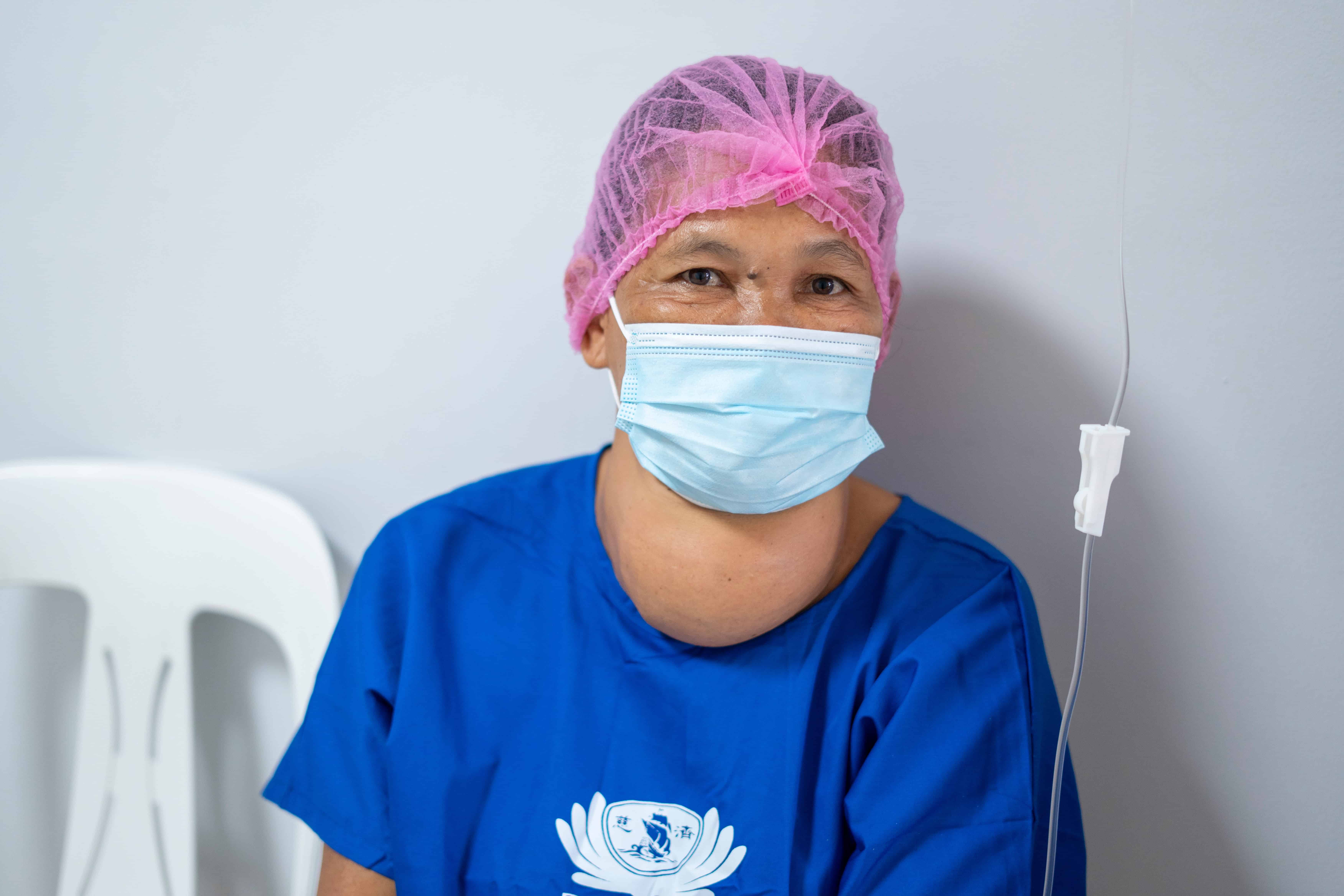 Surgical beneficiary Merlyn Abad was glad she was eligible for free surgery. 