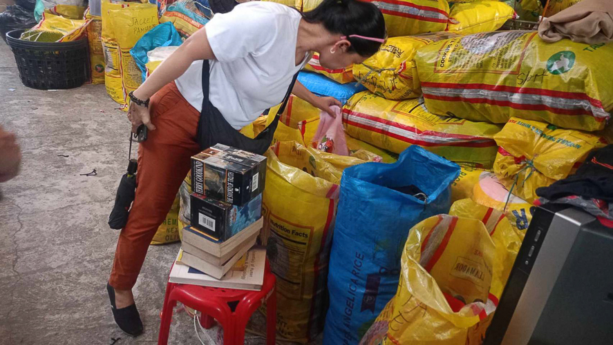 Jocelyn Arreza was provided with a ₱5,000 seed capital of logistics/recycling goods at BTCC in Sta. Mesa, Manila.