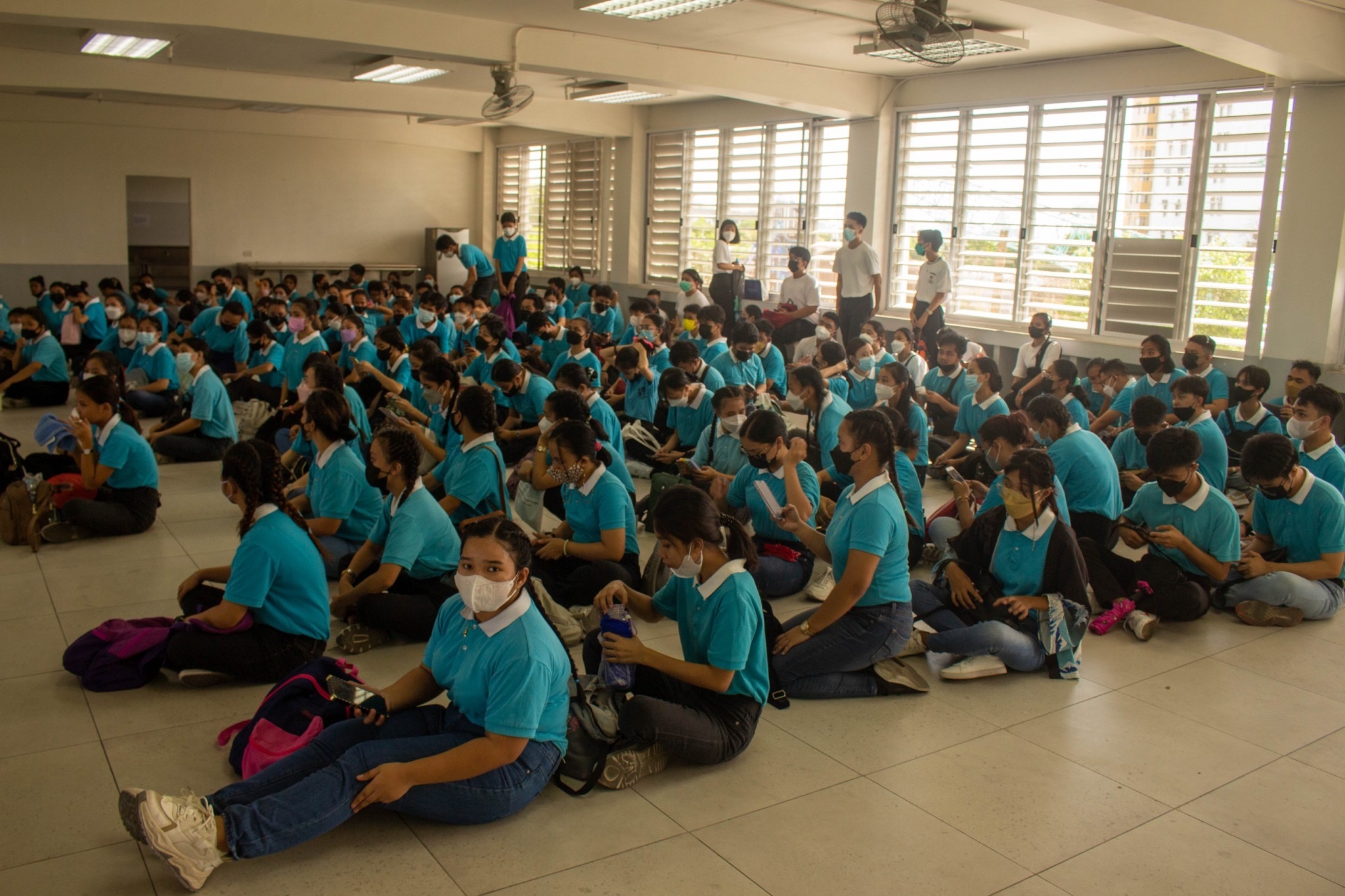 A total of 166 Tzu Chi scholars participated in the Buddha Bathing Ceremony. 【Photo by Mavi Saldonido】