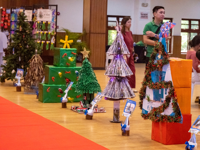 Each student added a unique touch to their Christmas tree, from their favorite colors to their personal drawings.