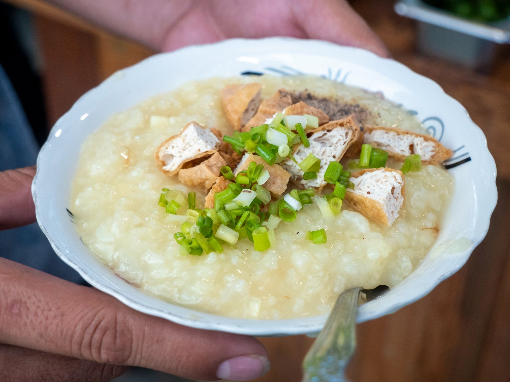 Tzu Chi staffers sold many bowls of their yummy lugaw (rice porridge).