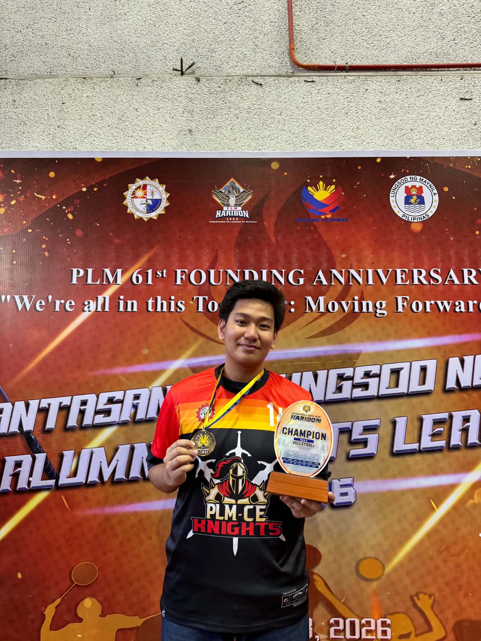 Beyond academics, John Aaron Lim also excels in volleyball.
