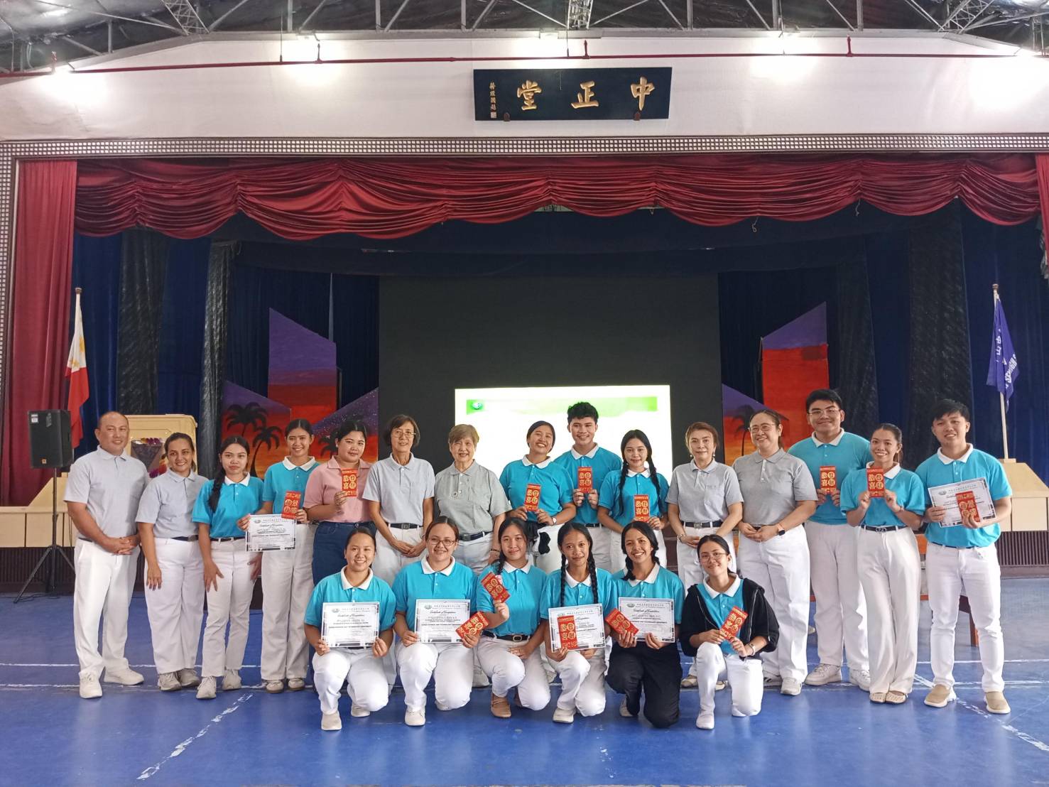Sixteen scholars attended the Humanities class lived-streamed in Tzu Chi Iloilo.