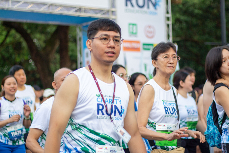 Spotted at the Charity Run: Tzu Chi volunteer and former Tzu Chi scholar Jamil Carvajal