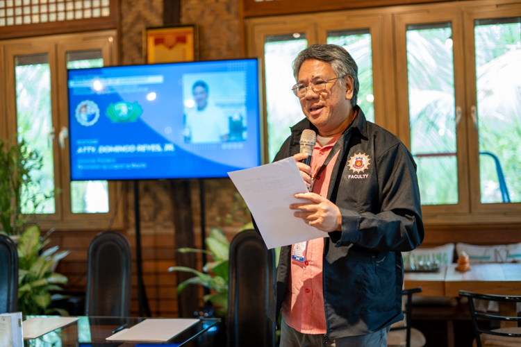 “We are truly honored collaborating with an organization that shares our vision of empowering individuals through education,” says Pamantasan ng Lungsod ng Maynila (PLM) University President Atty. Domingo Reyes Jr. 【Photo by Jeaneal Dando】