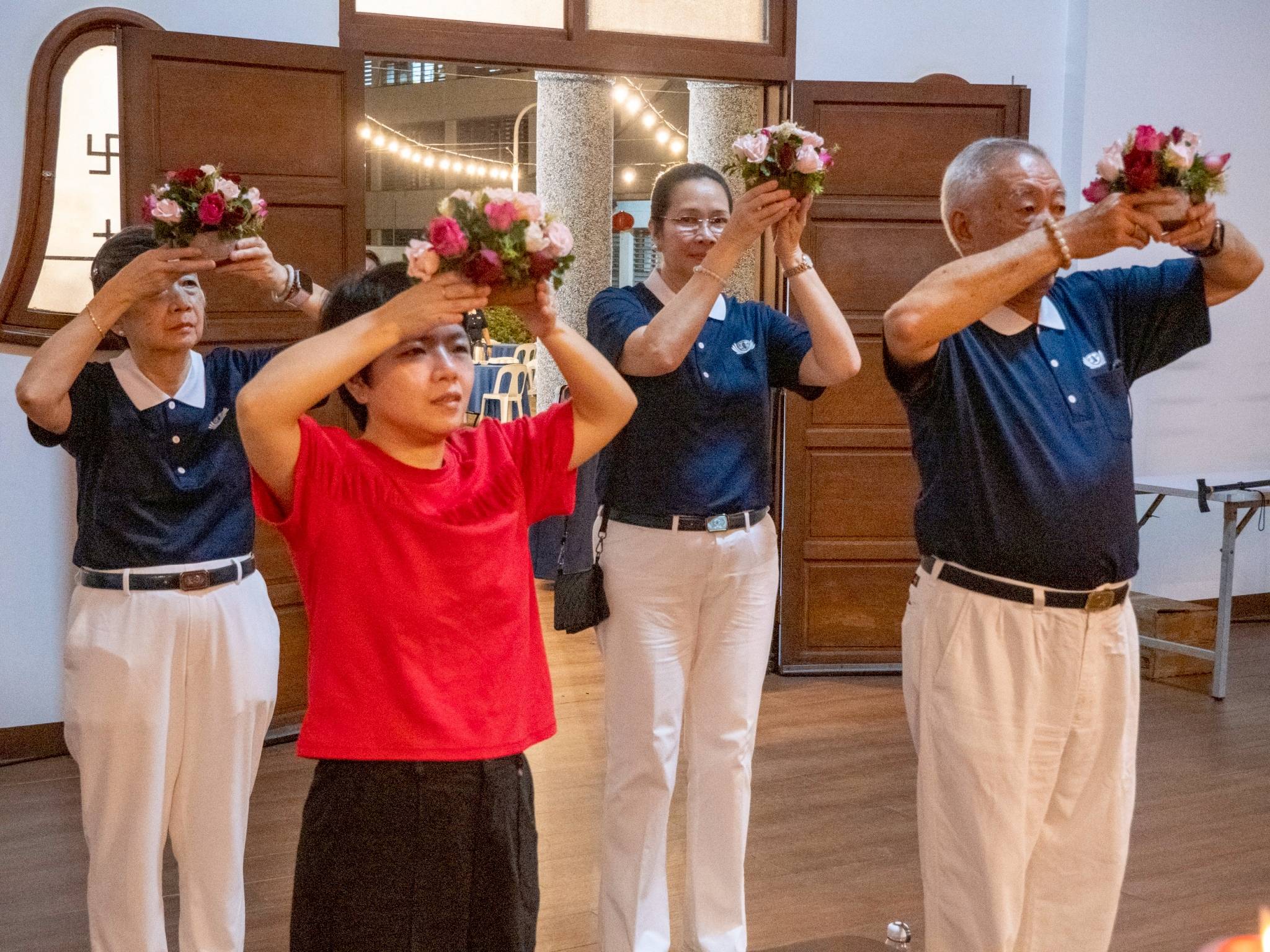 Flowers were presented as a symbol of hope—that hearts may bloom with softness and kindness in the new year.