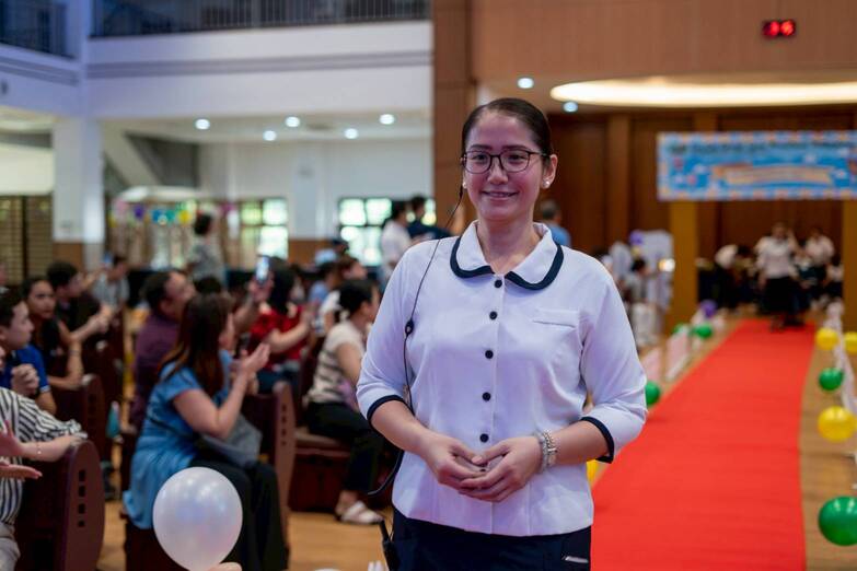 Tzu Chi Great Love Preschool Philippines Directress Jane Sy credits the support of teachers, school administrators, teacher aides, Tzu Chi volunteers, and parents for helping mold youngsters into kind and compassionate children.
