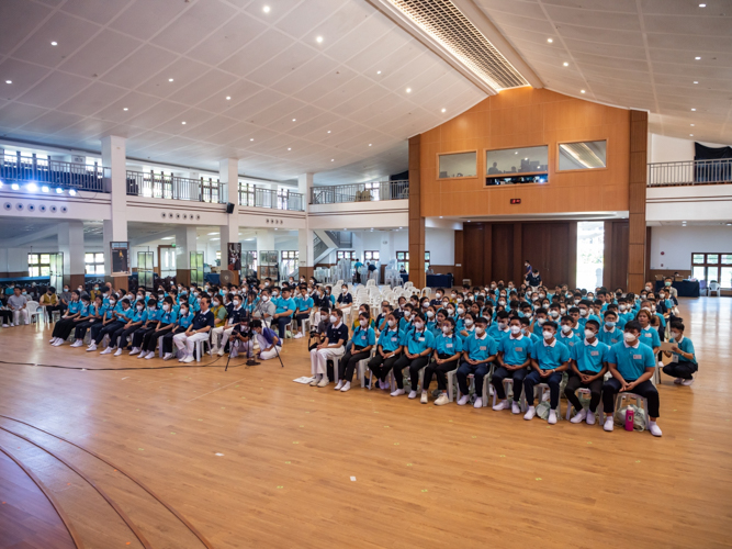 About 160 scholars from Bicol, Pampanga, (Palo) Leyte, Iloilo, Zamboanga, and the National Capital Region participated in the 2023 Tzu Chi Scholars’ Camp. 【Photo by Daniel Lazar】 