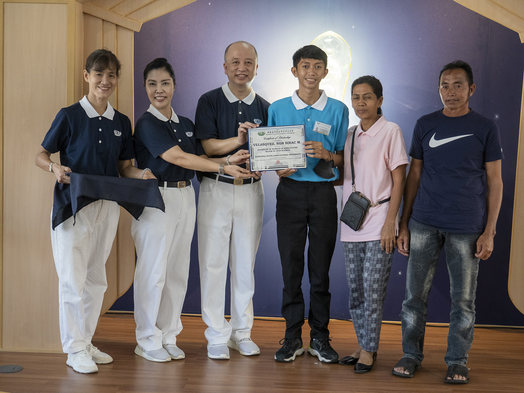 In 2023, Ron Velasquez became a Tzu Chi scholar, receiving support that helped cover his school expenses and bring him closer to achieving his dreams.