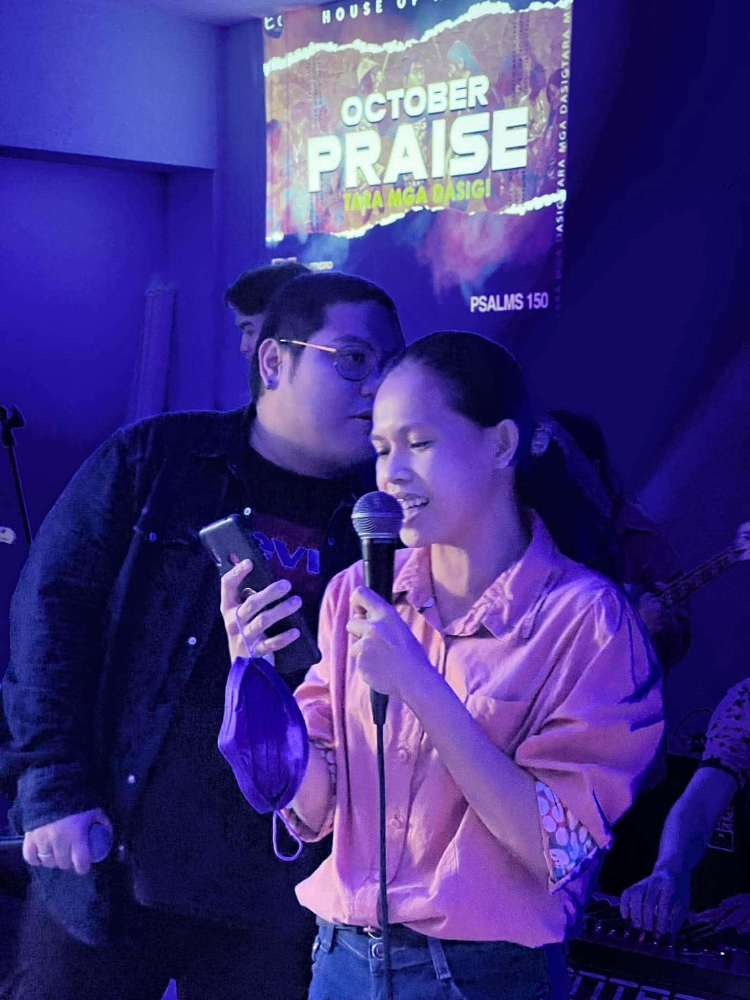 Serving the Lord and growing in faith at a worship and praise gathering / Photo courtesy of Mira Pondol