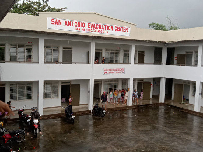 The San Antonio Evacuation Center served as a temporary shelter to families affected by Typhoon Paeng. 