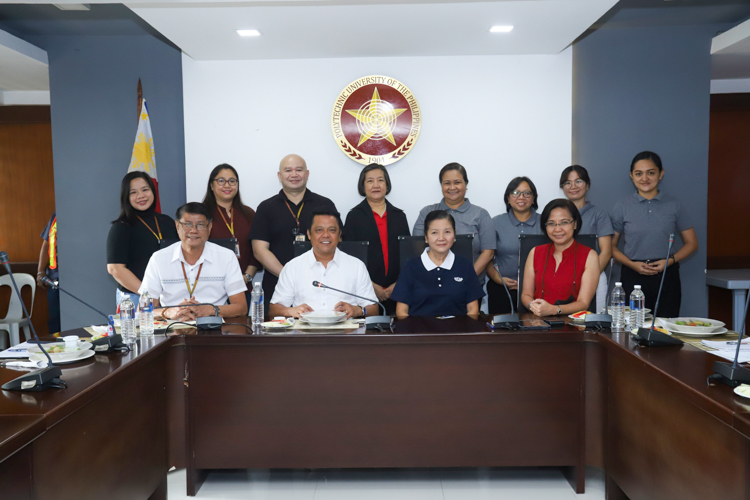 Sitting from left: Tomas Testor, MPA,  PUP President, Manuel Muhi, D. Tech, ASEAN Engr., Commissioner Rosa So, and Anna Ruby Gasapin, DEM. [Photo by Polytechnic University of the Philippines]