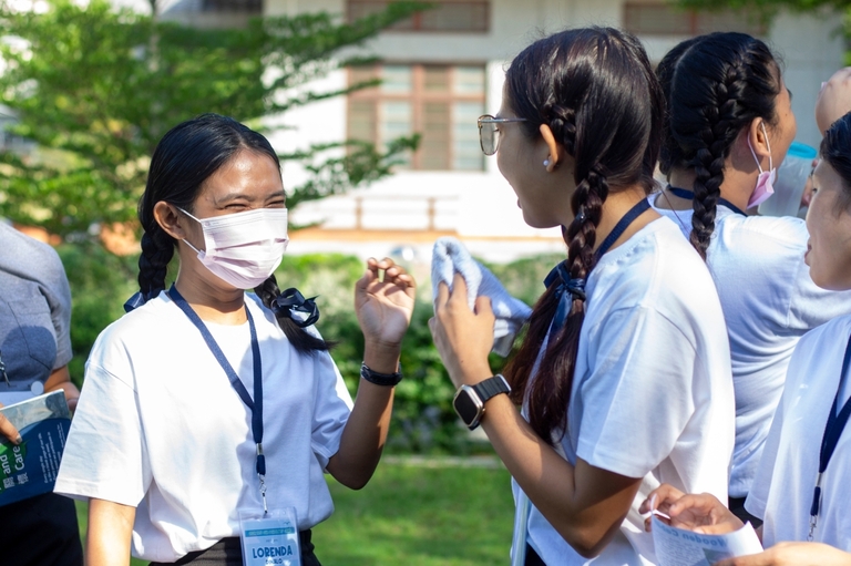 Scholars shared many laughs during the camp, especially whenever they gained points to win the games.