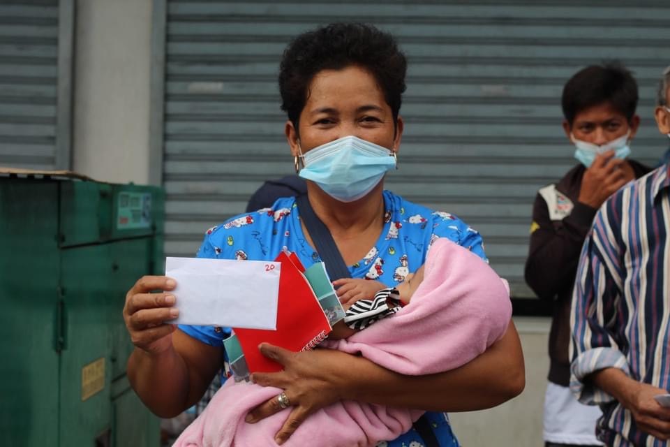 This Typhoon Odette victim claimed P20,000. 
