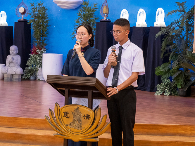 Sharing hosting duties of this year’s 3-in-1 event with volunteer Miaolin Li (left), Ben Baquilod felt nervous and unqualified at first. In time, his doubts would be replaced by humility and gratitude for an opportunity not given to everyone.