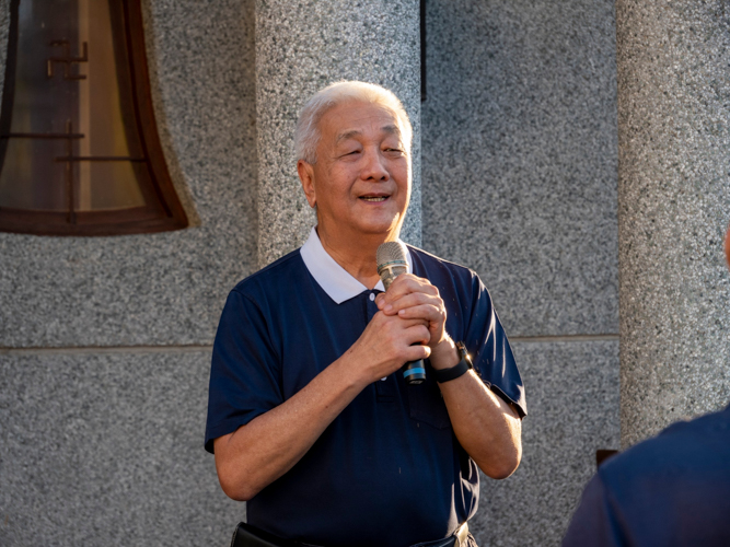 “We’re fortunate to be part of Tzu Chi and be among Master Cheng Yen’s disciples. Let’s seize every opportunity to learn from her,” says Tzu Chi Philippines CEO Henry Yuñez. 【Photo by Matt Serrano】