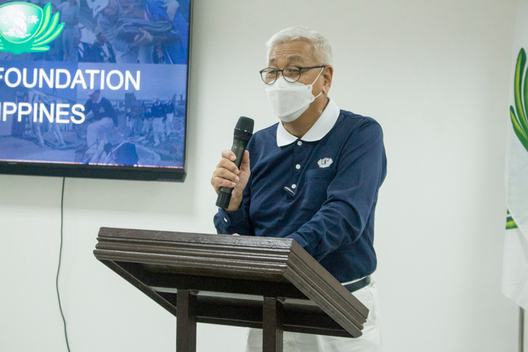 “Thank you for giving Tzu Chi Foundation the honor of being your partner organization for the prestigious Rotary grant,” said Tzu Chi Philippines CEO Henry Yuňez.【Photo by Matt Serrano】