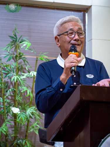 Chief Executive Officer (CEO) Henry Yuñez shares with volunteers and guests Tzu Chi’s accomplishments during the pandemic. 【Photo by Daniel Lazar】