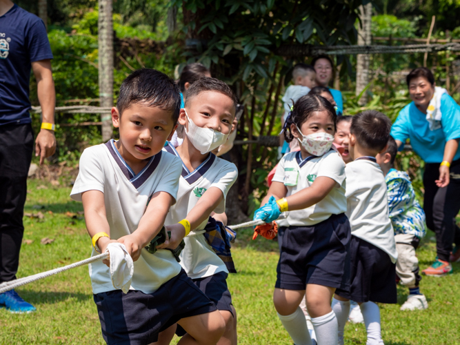Tzu Chi Great Love Preschool Philippines hold its first ever annual Family Sportsfest on April 21 at the Fun Farm at Sta. Elena in Cabuyao, Laguna. 【Photo by Daniel Lazar】
